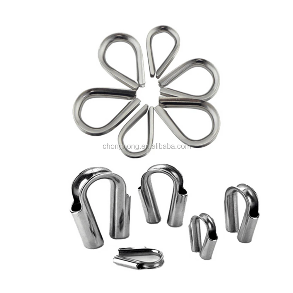 Американский тип сверхмощный изготовленный на заказ кабель наперсток сталь Концевая серьга каната