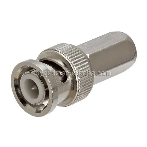 zhenjiang manufacturer BNC male twist- on type coaxial connector for RG58 RG6 RG59 cable