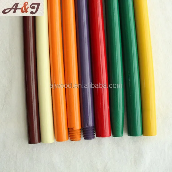Popular color paint wooden stick for snow shovel durable