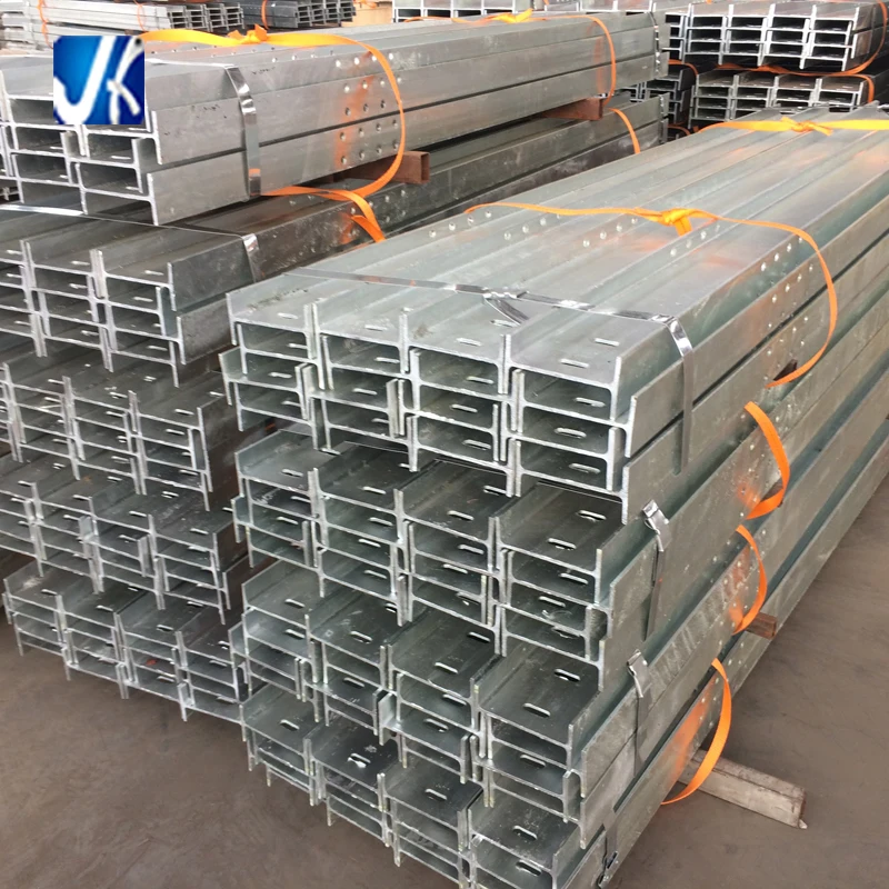 
hot dip galvanized slotted steel beam for retaining wall 