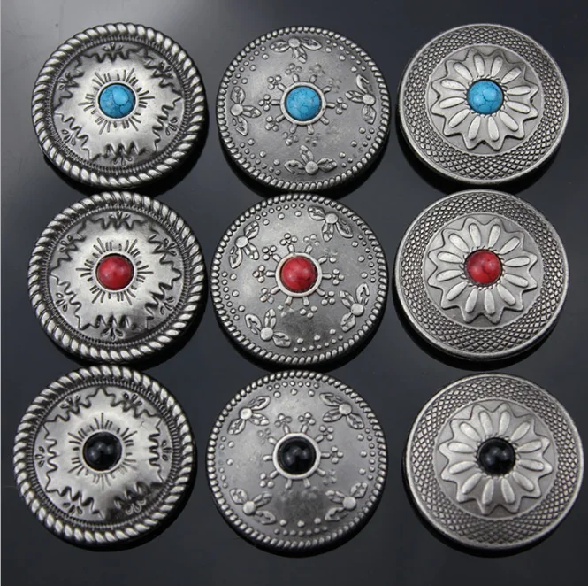 Metal bulk conchos good quantity conchos for leather