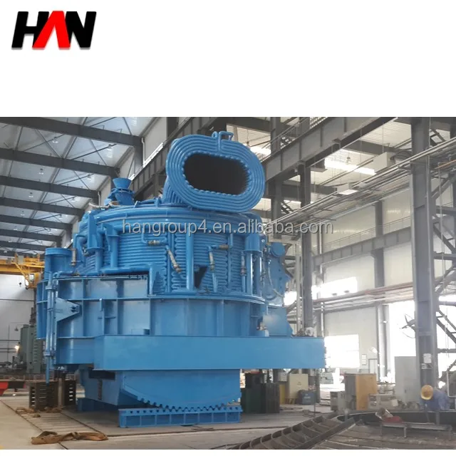 Small DC Electric arc furnace (EAF) for cast-iron scrap