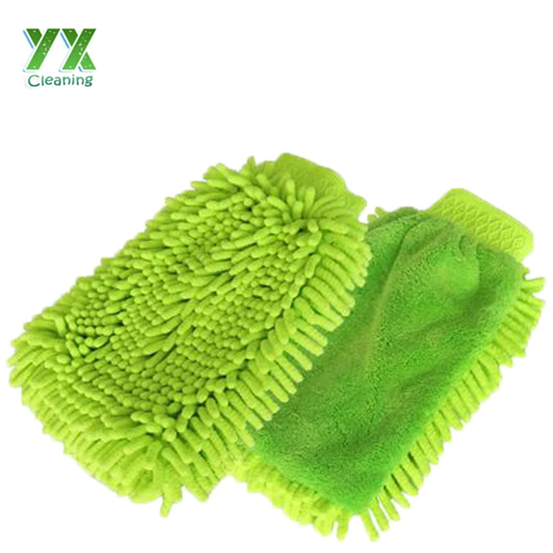 2IN1 Chenille Mircofiber Wash Mitt Car Washing Mitts