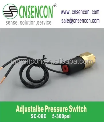 high pressure switch adjustable Pressure Switch SC-06EH CNSENCON Piston Pressure Switch