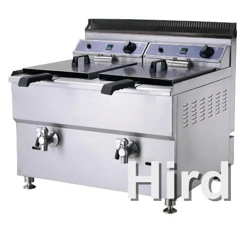 10+10L Commerical Gas Fryer Fast Food with Tow Tank and Two Basakets (HGF-72)