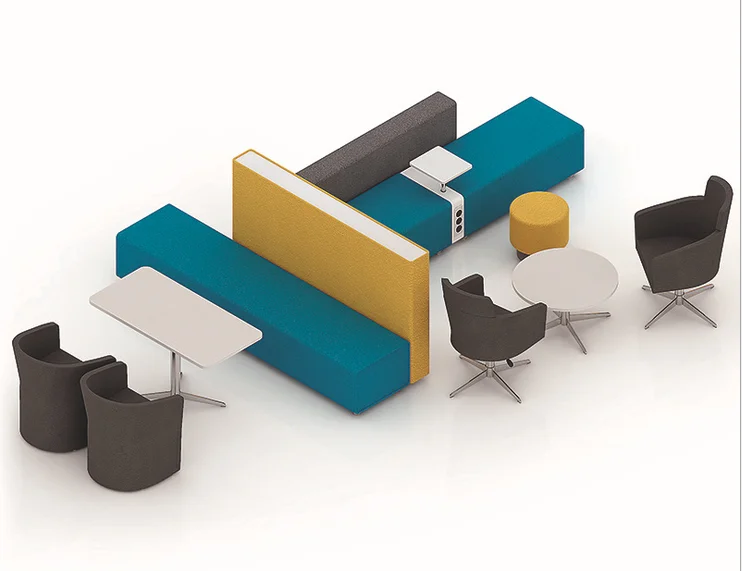 Современная офисная мебель 2021 года, модульный комбинированный диван для комнаты ожидания