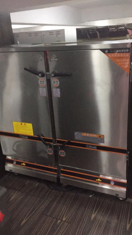 Gas and electric power 36 tray commercial rice steamer rice cooking machine for rice food cooking