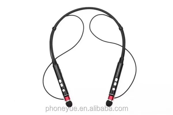 Супер легкий спорт шейным беспроводные наушники bluetooth гарнитура для телефона