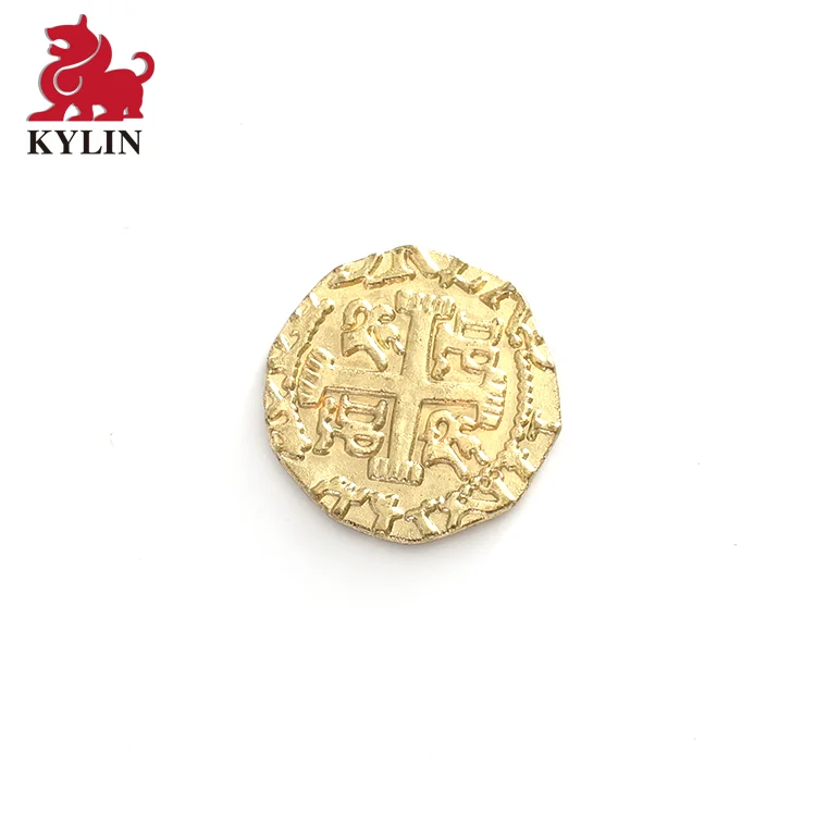 OEM Factory Direct Selling Souvenir Metal Craft 3D custom gold metal Pirate coins