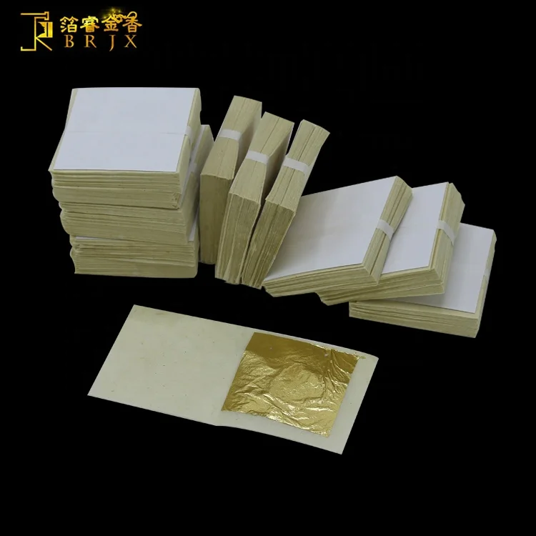 
High quality Factory wholesale 24k edible gold leaf for cake decoration 
