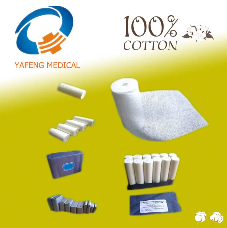
High absorbent and soft gauze compress bandages 