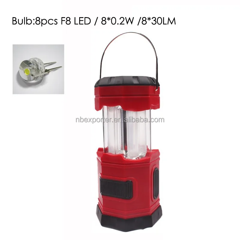 Asia Leader Products 8LED Tube Pop-Up Camping Lantern
