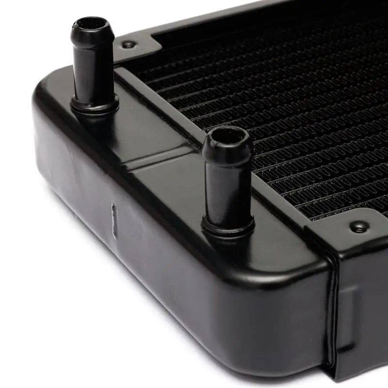 Newest 360mm Aluminium Computer Water Cooling Discharge Liquid Heat Exchanger Threaded Thread Radiator for CPU LED Heatsink