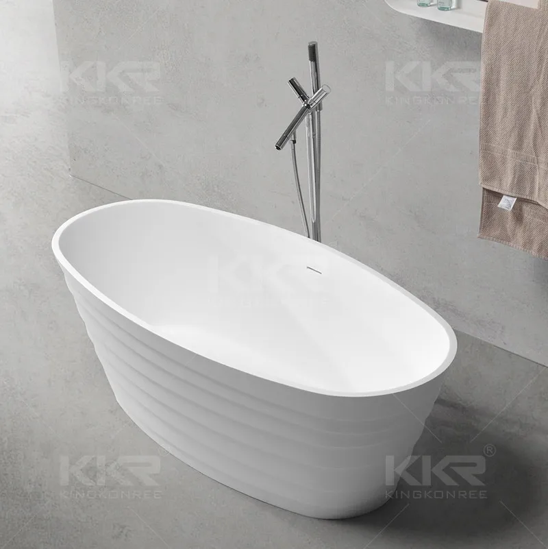KKR Artificial Stone Black Color Bath Bathtubs Black Tub for Bathroom