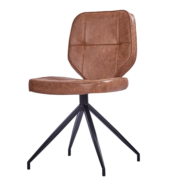 2018 Новейшие PU кожа сиденье с металлическими ножками современный стул