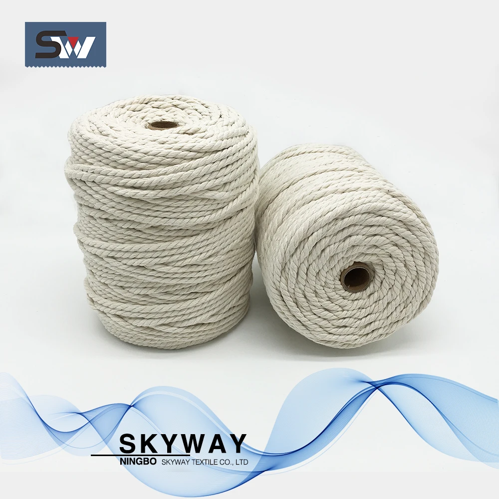 4mm color dyed twine cotton rope