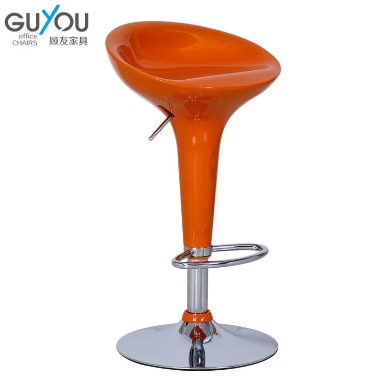 GY-901 высококачественный современный пластиковый цветной барный стул, поворотный барный стул