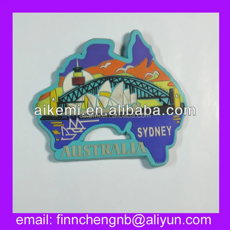 OEM/ODM Australia 3D custom soft pvc magnet,promotion gift rubber 3d pvc fridge magnet,permanet soft pvc souvenir fridge magnet