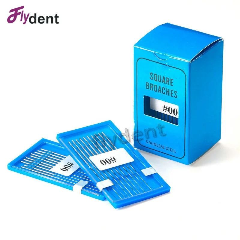 
Dental Root Canal Cleaning Smooth Needle Dental Square Broaches barbed broaches for Root cleaning 