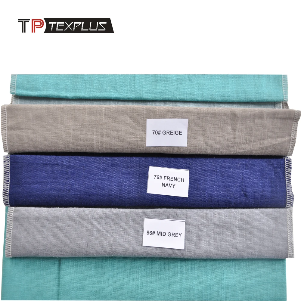 Wholesale customized colors high quality 100% linen fabric