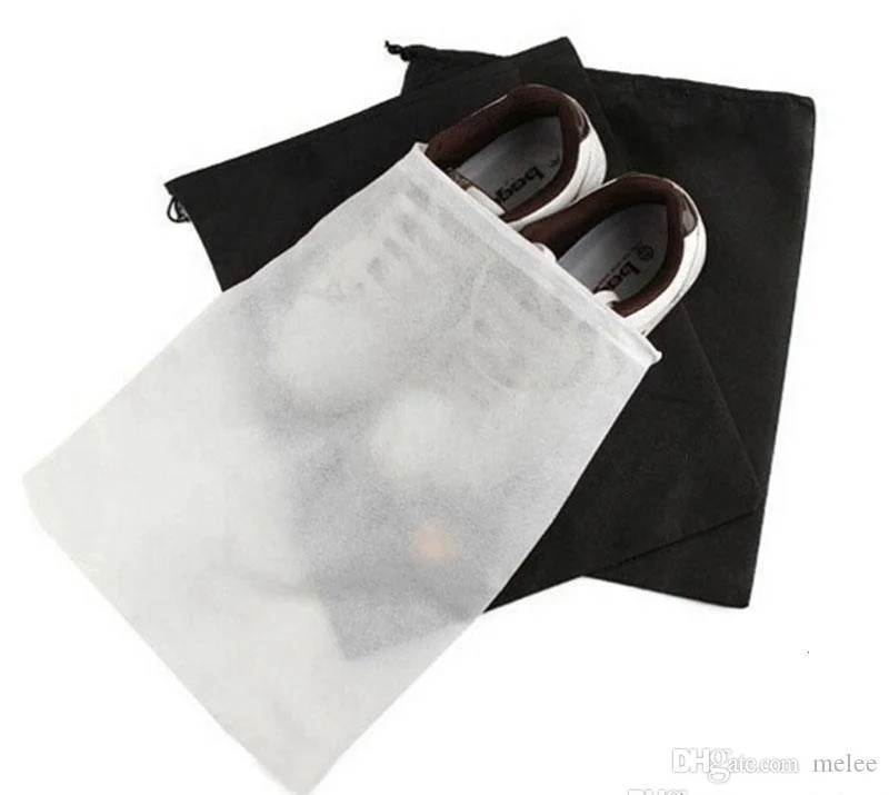 Hot Sale High Quality OEM Wholesale Packing Bag CMYK Printing Promotional  Custom Logo Non Woven Drawstring Shoe Bag