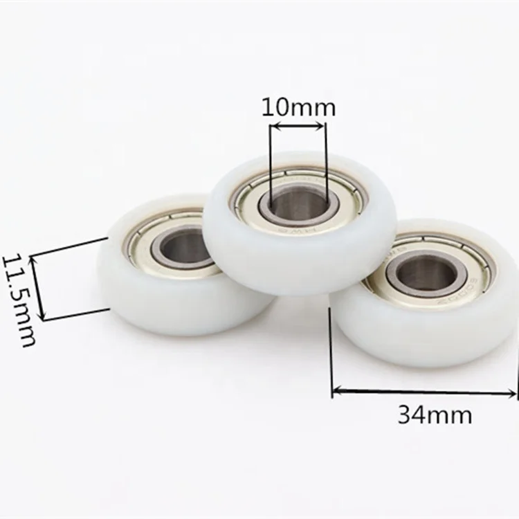 High quality plastic roller wheels with 6000ZZ shower nylon rollers pulley for sliding door window