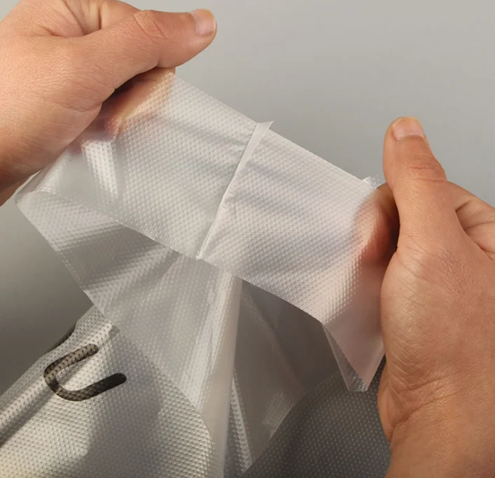 
Biodegradable Gravure Printed Plastic Custom logo shopping bag 