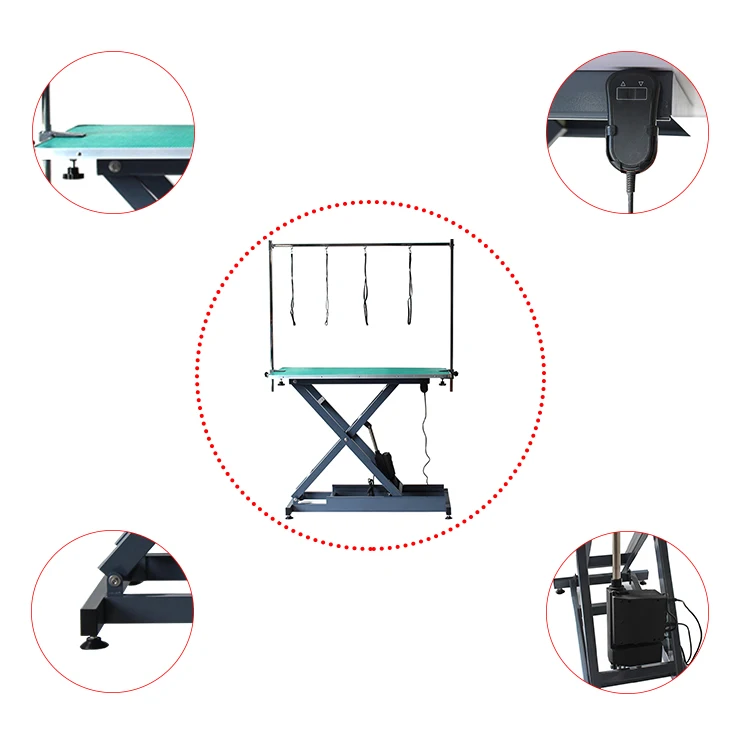
Height Adjustable electric lifting table Dog Grooming Table 