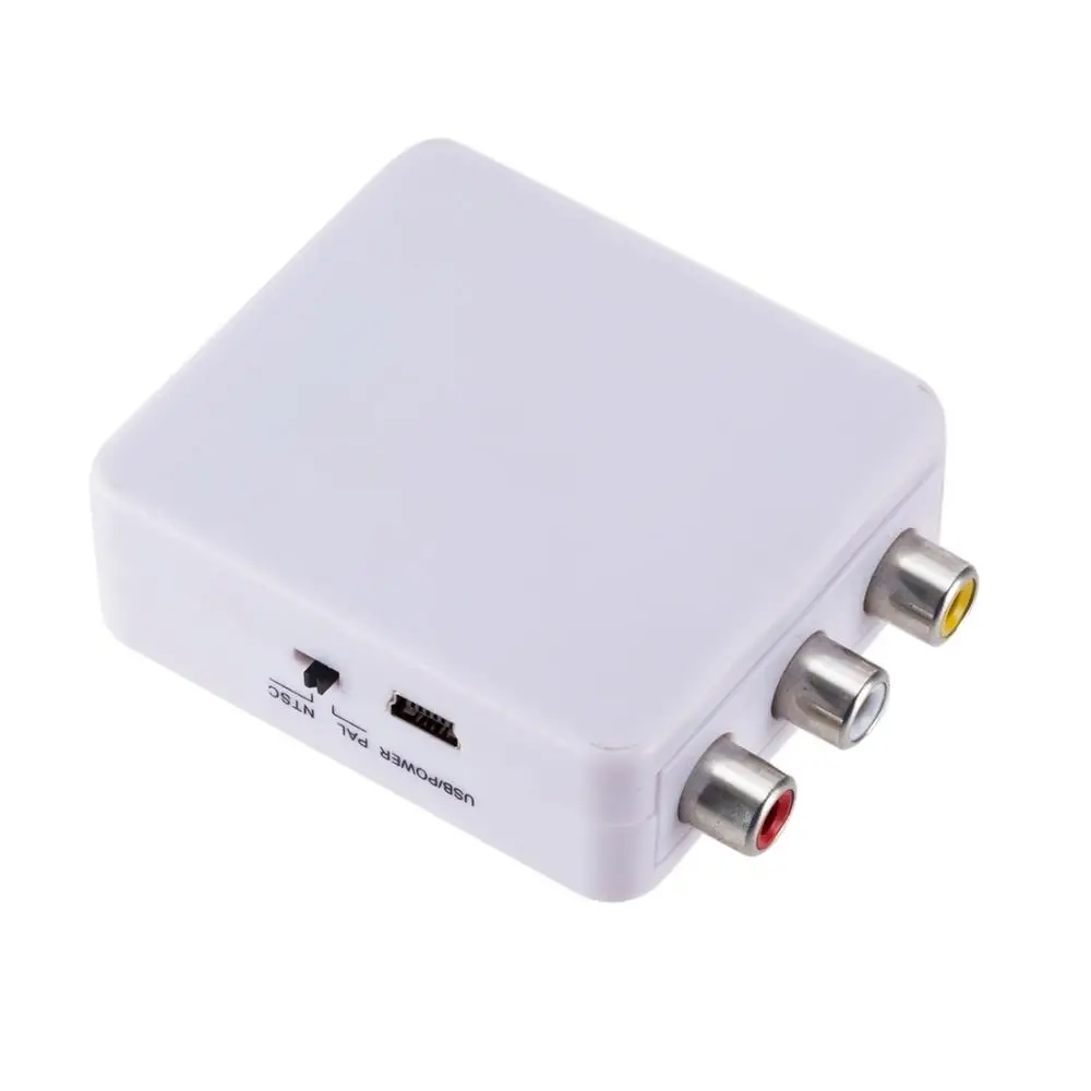 Mini VGA to AV RCA Converter with 3.5mm Audio for HDTV PC  1080P VGA to AV Converter PC to TV HD Computer to TV
