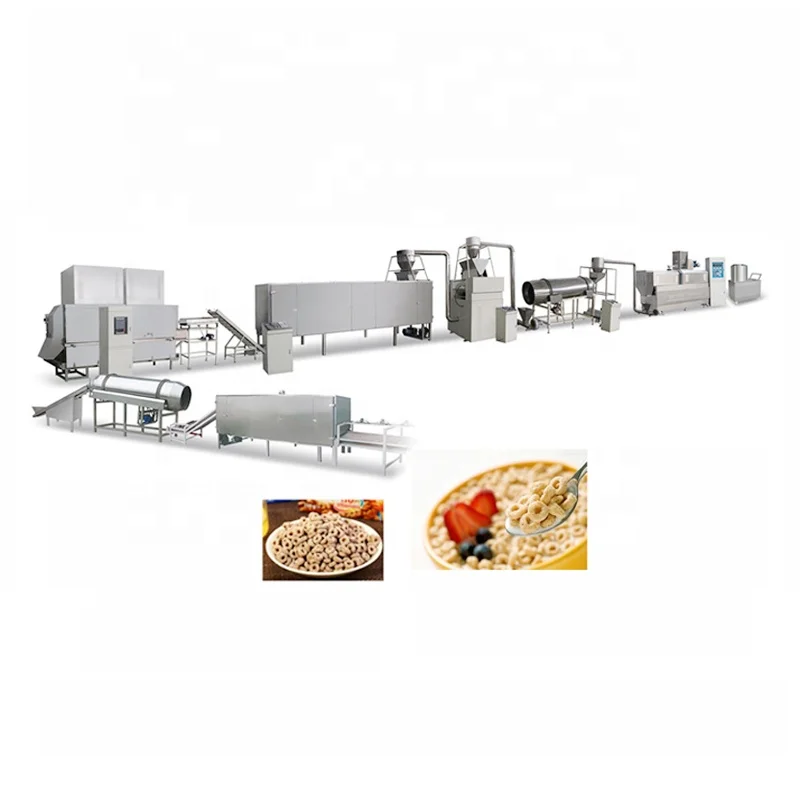 200~300kg/h Breakfast Corn Flakes Making Machine from Jinan manufacturer