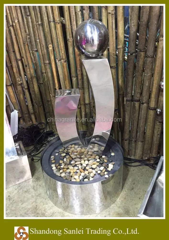 Garden decoration stainless steel ball water fountains