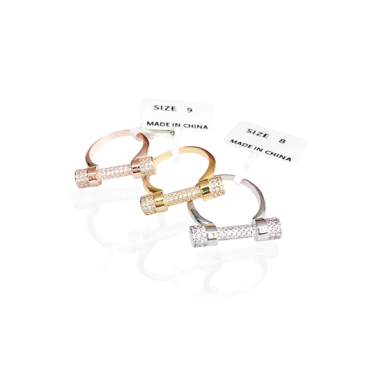 
Factory custom fashion jewelry plain wedding rings for women 