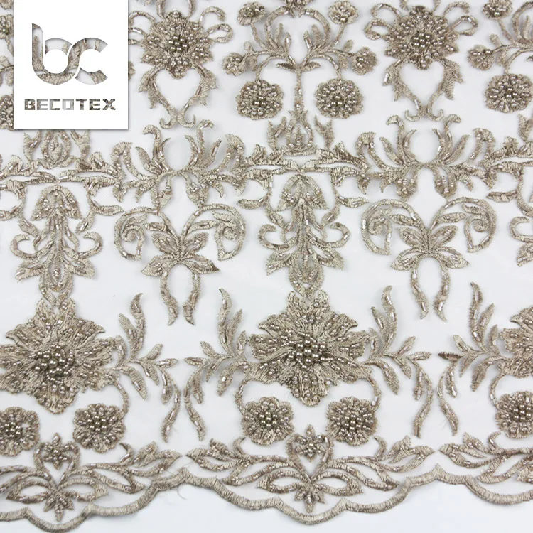 2024 new sequins tulle beaded lace for show high quality french lace dress fabric