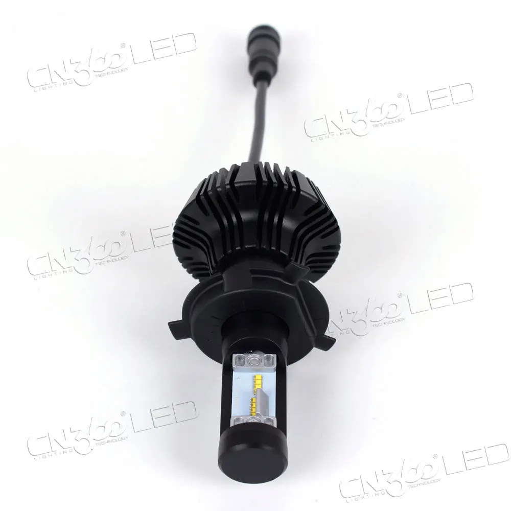 Гуанчжоу производит изменение 4000lm 25 Вт 6000 К 7 г без вентилятора Тип H4 светодиодные фары автомобиля kit