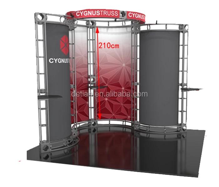 
modular aluminum truss exhibition booth stand for exhibition service 