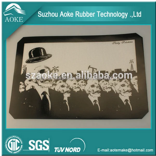 Best selling hot chinese products heat resistant fiberglass 07mm full size silicone baking mat 30 to 40