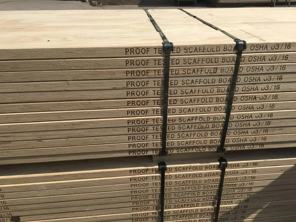 Pine LVL wooden scaffold board Glue:WBP