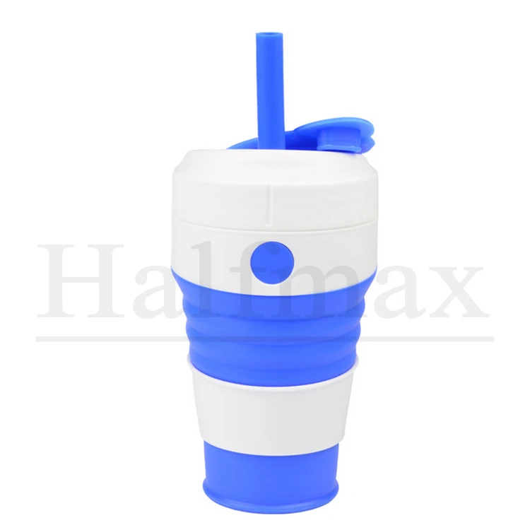 Eco-Friendly Reusable Silicone Collapsible Cup Drinking folding Coffee mug