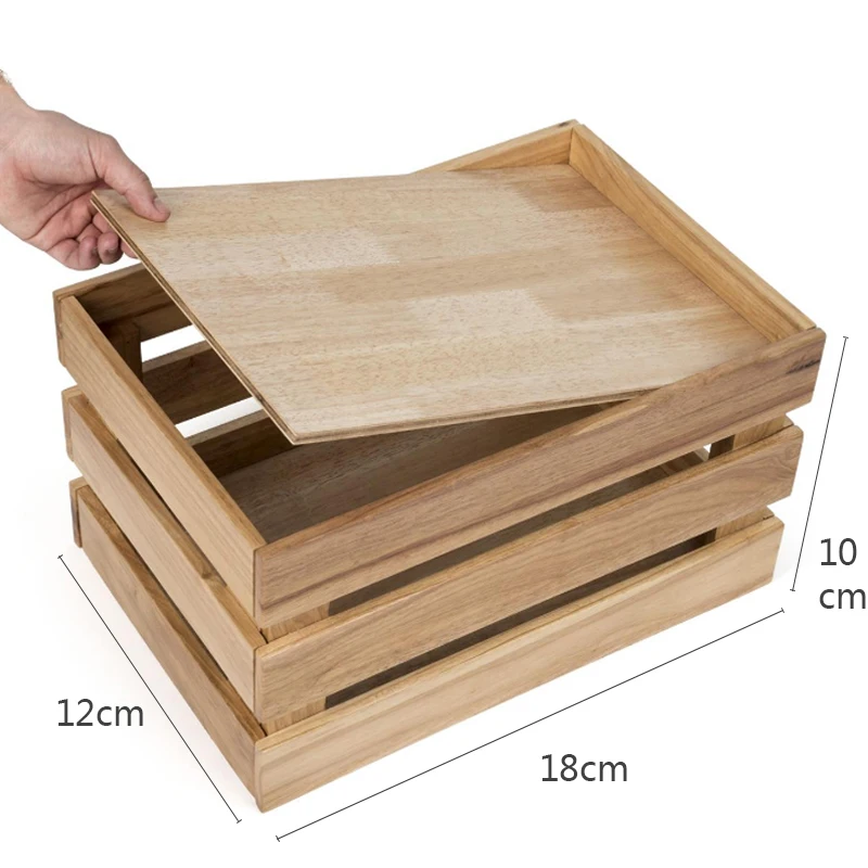 
Fancy home use Rustic Wood Crates / Boxes wooden crate displays 