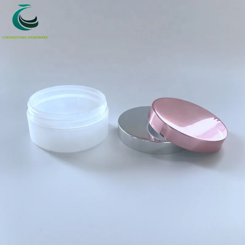 2019 китайский поставщик 89 мм алюминиевая пластиковая крышка для пластиковых банок под розовое золото