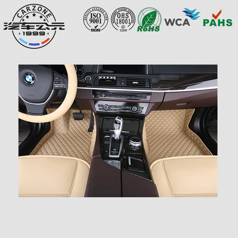  Лидер продаж 3 шт. полный комплект 5D Коврик для пола Нескользящие кожаные автомобильные