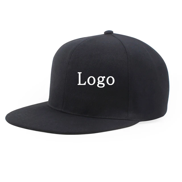 High Quality Custom Design 6 Panel Snapback Cap Custom Logo 5 Panel Snapback Hat Black With 3D Embroidery Men Hip Hop Cap