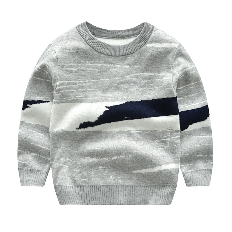 
Autumn children graffiti cartoon kids ugly baby boy sweater knitting machine designs 