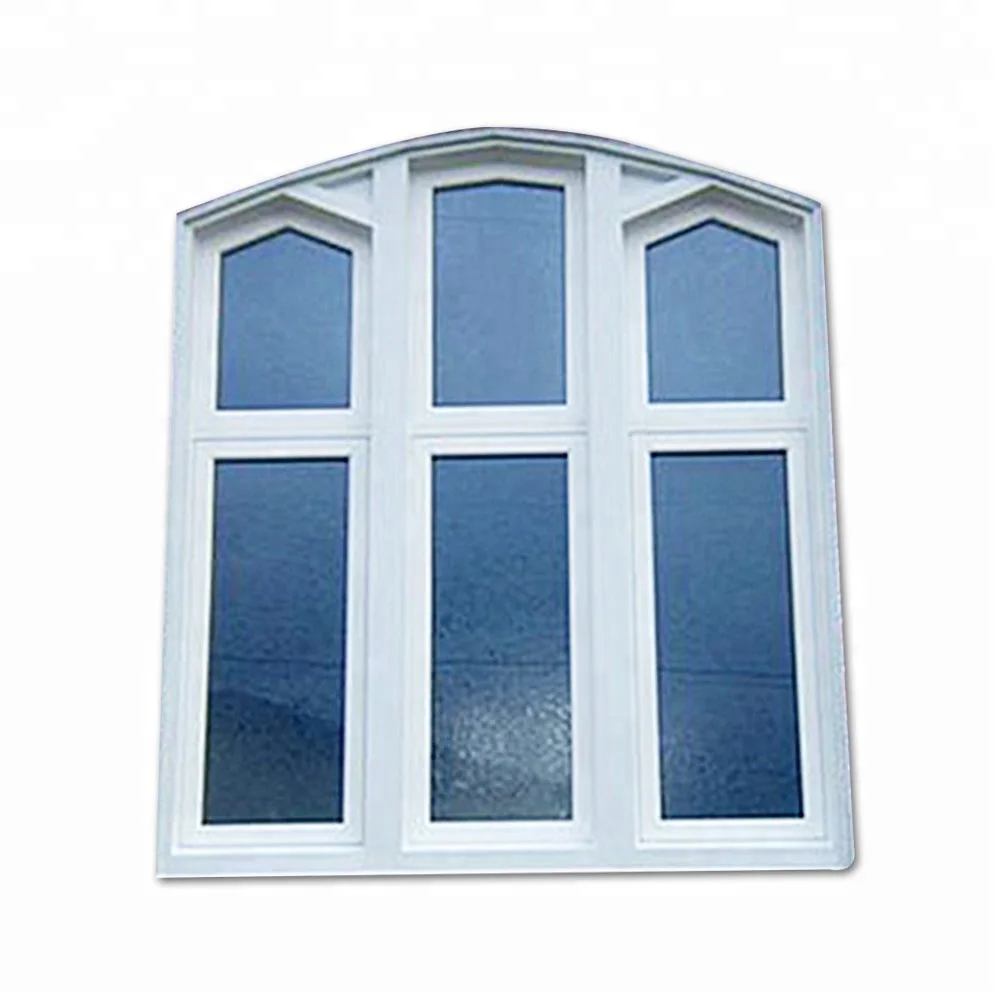Hot Sale PVC Sliding Glass Window White Building Plastic Window