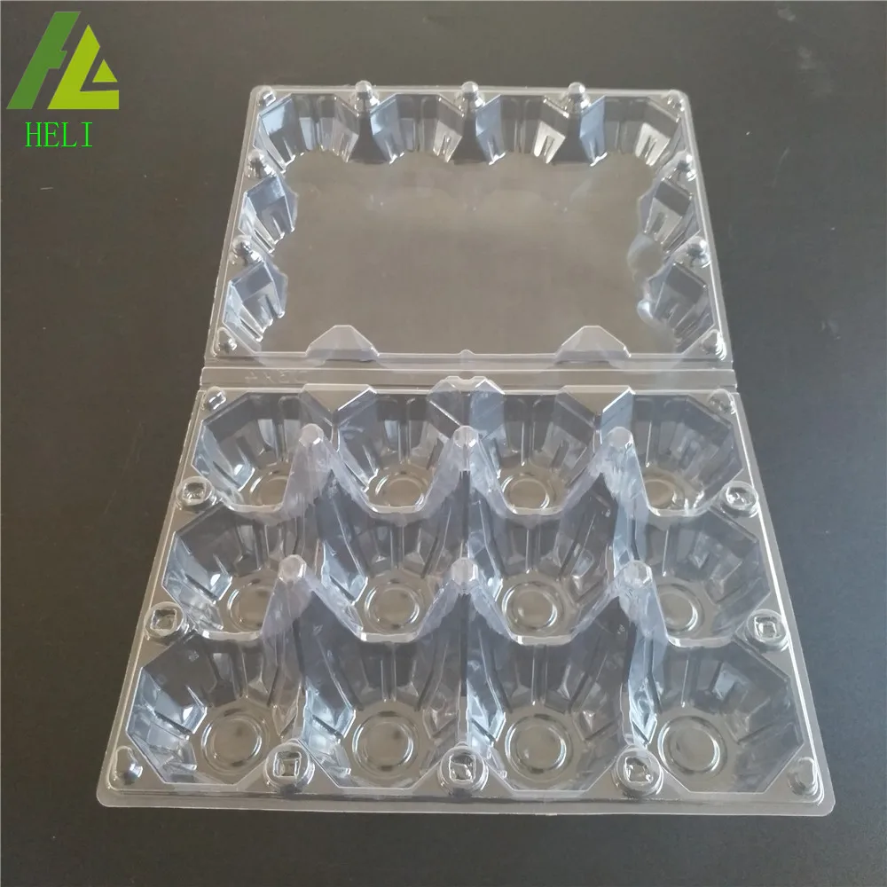 factory price Wholesale transparent 3x4 PVC plastic eggs cartons