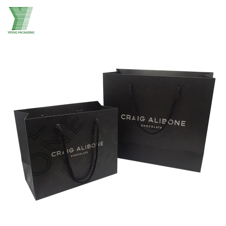 luxury shopping paper bags with your own logo printing