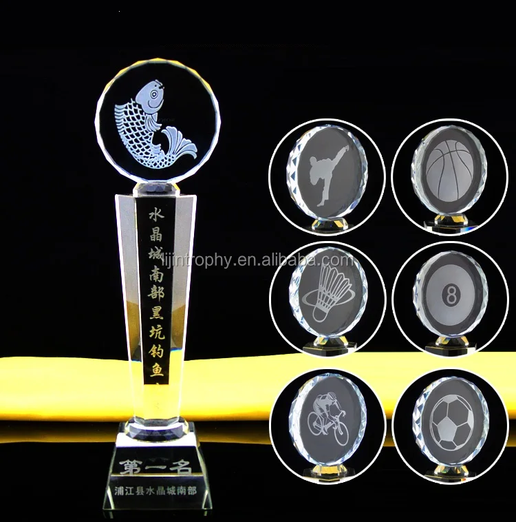 High-grade crystal cup trophy football basketball earth golf tournament trophies
