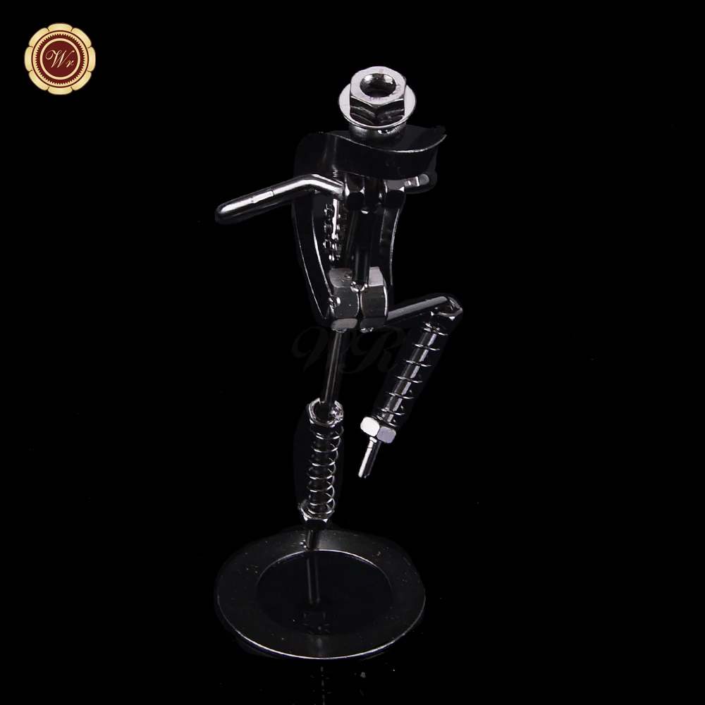 Mettle new arrival creative design metal iron craft guitar mini 3d iron man for sale