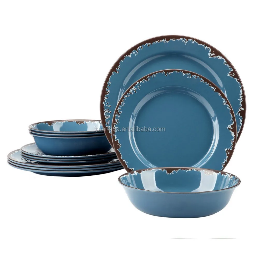 Melamine western rustic dinnerware sets