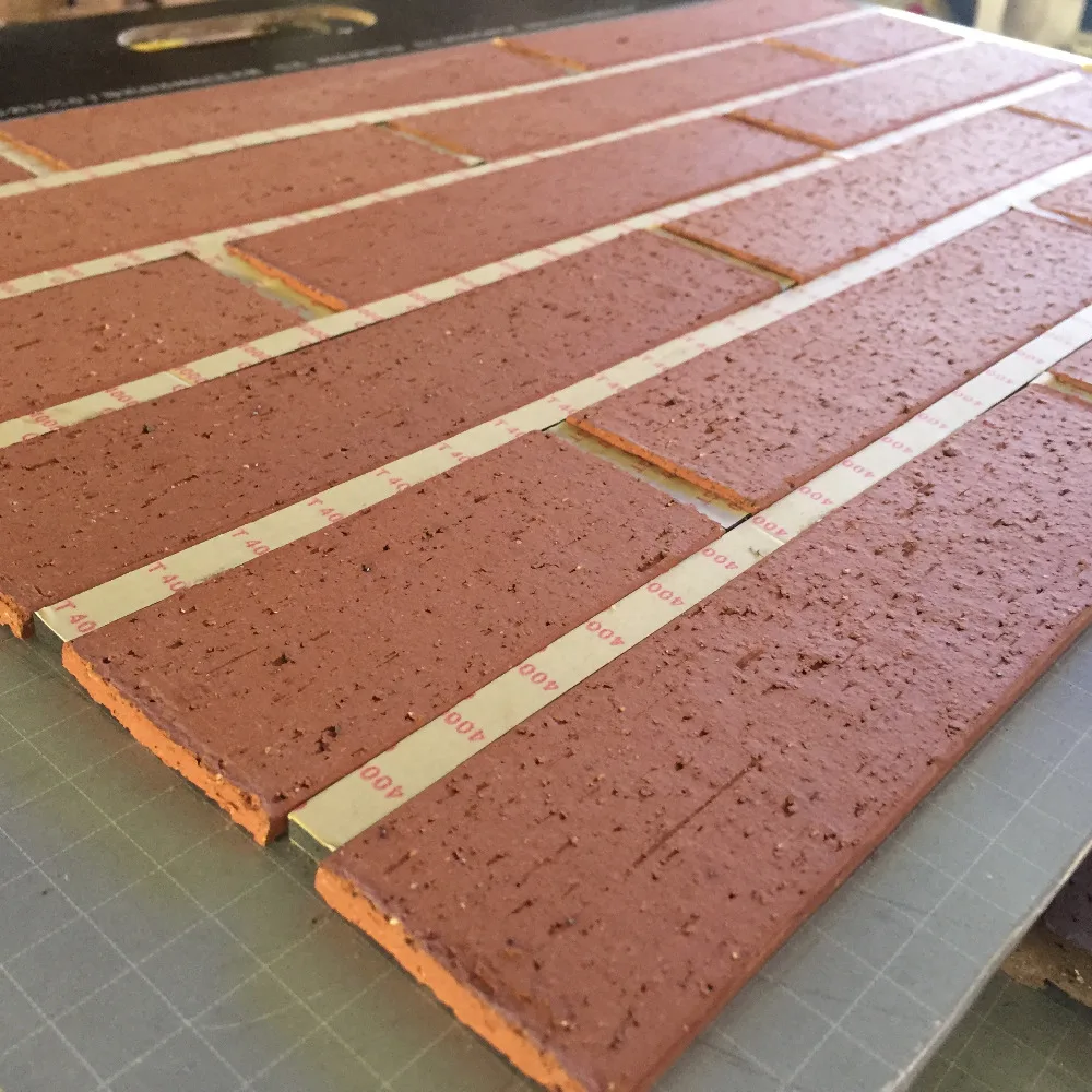 7mm thickness clay bricks with small sizes and light weight